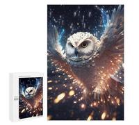 Adults Puzzles 1000 PCS Jigsaws Glowing Snowy Owl Puzzle for Adults Brain Teaser Game Analysis And Logic Parent-child Interaction 1000 PCS