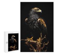 Adults Puzzles 1000 PCS Jigsaws Gold Dark Eagle Jigsaw for Adults Anti-Stress Toys But Fun And Humorous Parent-child Interaction 1000 PCS