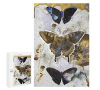 Adults Puzzles 1000 PCS Jigsaws Golden Butterfly Effect Jigsaw for Adults Toy Wall Decor Perfect Decoration Parent-child Interaction 1000 PCS