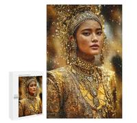 Adults Puzzles 1000 PCS Jigsaws Golden Royal Portrait Jigsaw Puzzles for Teenagers Precision Cutting Parent-child Interaction Beautiful Design Game 1000 PCS