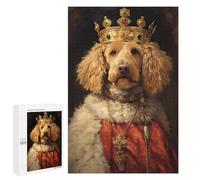 Adults Puzzles 1000 PCS Jigsaws Goldendoodle The King Teenagers Puzzles Hands-on Game Hand Speed Race Parent-child Interaction 1000 PCS