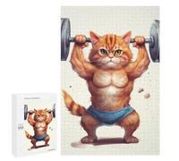 Adults Puzzles 1000 PCS Jigsaws Gym Cat Teenagers Puzzles Hands-on Game Hand Speed Race Parent-child Interaction 1000 PCS