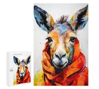 Adults Puzzles 1000 PCS Jigsaws Hipster Donkey Puzzle for Adults Brain Teaser Game Analysis And Logic Parent-child Interaction 1000 PCS