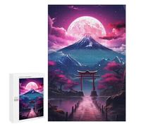 Adults Puzzles 1000 PCS Jigsaws Japan Torri Gate Night Jigsaw for Adults Toy Wall Decor Perfect Decoration Parent-child Interaction 1000 PCS