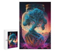 Adults Puzzles 1000 PCS Jigsaws Journey Through The Glass Forest Jigsaw for Adults Toy Wall Decor Perfect Decoration Parent-child Interaction 1000 PCS