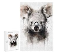 Adults Puzzles 1000 PCS Jigsaws Koala Beauty Watercolor Puzzle for Adults Brain Teaser Game Analysis And Logic Parent-child Interaction 1000 PCS