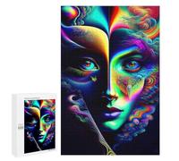 Adults Puzzles 1000 PCS Jigsaws Lady Surreal 06 Puzzle for Adults Toy Wall Decor Stress Reliever Difficult And Challenge 1000 PCS