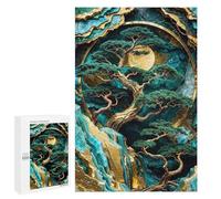 Adults Puzzles 1000 PCS Jigsaws Lunar Forest Kintsugi Art Puzzle for Adults Toy Wall Decor Stress Reliever Difficult And Challenge 1000 PCS