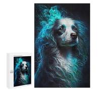 Adults Puzzles 1000 PCS Jigsaws Magical Canine Aurora -1 Jigsaw for Adults Toy Wall Decor Perfect Decoration Parent-child Interaction 1000 PCS