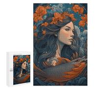 Adults Puzzles 1000 PCS Jigsaws Mermaid Imaginative Play Puzzle for Adults Brain Teaser Game Analysis And Logic Parent-child Interaction 1000 PCS