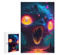 Adults Puzzles 1000 PCS Jigsaws Monstrous Portal in The Abyss Jigsaw for Adults Toy Wall Decor Perfect Decoration Parent-child Interaction 1000 PCS