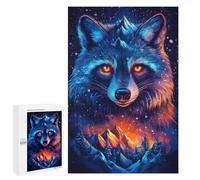 Adults Puzzles 1000 PCS Jigsaws Mountains Raccoon Fire Puzzle for Adults Brain Teaser Game Analysis And Logic Parent-child Interaction 1000 PCS