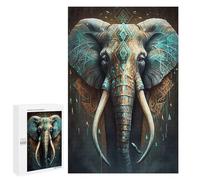 Adults Puzzles 1000 PCS Jigsaws Mystical Elephant Puzzle for Adults Toy Wall Decor Stress Reliever Difficult And Challenge 1000 PCS