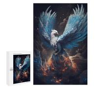 Adults Puzzles 1000 PCS Jigsaws Mystical Phoenix Bird Teenagers Puzzles Hands-on Game Hand Speed Race Parent-child Interaction 1000 PCS