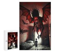 Adults Puzzles 1000 PCS Jigsaws Nightmare in Red Room Jigsaw for Adults Toy Wall Decor Perfect Decoration Parent-child Interaction 1000 PCS