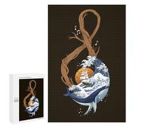 Adults Puzzles 1000 PCS Jigsaws Ocean Symphony Treble Clef Brown Adult Jigsaw Puzzle Family Games Stress Reliever Parent-child Interaction 1000 PCS