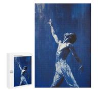 Adults Puzzles 1000 PCS Jigsaws Reaching Higher - Ballet’s Passion And Grace Male Ballet Dancer Painting Puzzle for Adults Toy Wall Decor Stress Reliever Difficult And Challenge 1000 PCS