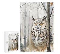 Adults Puzzles 1000 PCS Jigsaws Wild Owl Puzzle for Adults Brain Teaser Game Analysis And Logic Parent-child Interaction 1000 PCS