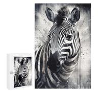 Adults Puzzles 1000 PCS Jigsaws Zebra Portrait Jigsaw for Adults Anti-Stress Toys But Fun And Humorous Parent-child Interaction 1000 PCS