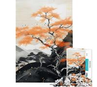 Adults Puzzles 1000 Piece Jigsaws Abstract Landscape Scenic Relaxation Handcraft Play Anti-scratch Durable Surface Wonderful Birthday Choice (Size 50x75cm)