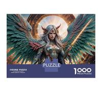 Adults Puzzles 1000 Piece Jigsaws Angel Wings Fantasy Art Print Puzzle for Adults Relaxing Games Enhance Memory Unique Gifts for Birthday And Christmas 52x38cm/1000pcs