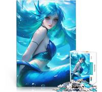 Adults Puzzles 1000 Piece Jigsaws Anime Mermaid Hot Spielzeug für die ganze Familie Geburtstagsgeschenk, Geschenke38x26cm