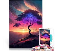 Adults Puzzles 1000 Piece Jigsaws Anime Sunset Scenery Denksportaufgabe für Einzigartige Geburtstags- und Geschenkideen38x26cm