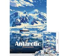 Adults Puzzles 1000 Piece Jigsaws Antarctic Peninsula Landscape Jigsaw Puzzles 1000 Practical Game Great Gifts And Toys Staycation Kill Time (50x75cm)