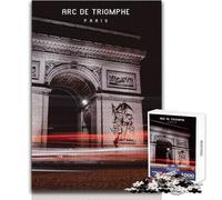 Adults Puzzles 1000 Piece Jigsaws Arc De Triomphe Hands-on Game Perfect Decoration Secret Santa Gifts Size 38x52cm