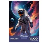 Adults Puzzles 1000 Piece Jigsaws Astronaut in Space Puzzle for Adults Relax Games Presents for Women for Is Ideal As A Gift 70x50cm/1000pcs