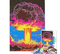 Adults Puzzles 1000 Piece Jigsaws Atom Bomb Jigsaws for Adults Puzzle Hand Speed Race Every Piece Is Unique Learning Educational Toys (Size 50x75cm)