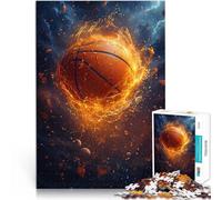 Adults Puzzles 1000 Piece Jigsaws basketball sport Trainieren Sie Ihr Gehirn und Ihre Hände für Heimdekoration75x50cm