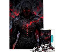 Adults Puzzles 1000 Piece Jigsaws Blood Oath Knight︰ Crimson Vanguard 1000 Jigsaw Puzzle Anti-Stress Toys Birthday Present Brainteaser Family Games (38x26cm)