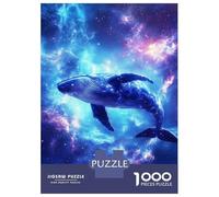 Adults Puzzles 1000 Piece Jigsaws Blue Whale in Space Puzzle for Adults Toy Wall Decor Presents for Women Unique Gifts for Birthday And Christmas 70x50cm/1000pcs