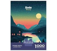 Adults Puzzles 1000 Piece Jigsaws Bodo Norway Landscape Puzzles for Adults Family Games Home Decoration for Is Ideal As A Gift 52x38cm/1000pcs