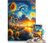 Adults Puzzles 1000 Piece Jigsaws Bright flowers in the moonlight Spielspielzeug Die Liebe zwischen Paaren stärken75x50cm