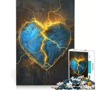 Adults Puzzles 1000 Piece Jigsaws Broken Heart, Hands-on Game, Fun Activities at Home, Great Gift for Gaming 50x75cm