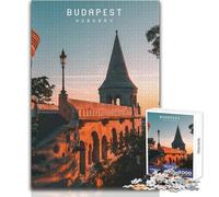 Adults Puzzles 1000 Piece Jigsaws Budapest Toy Intellectual Game A Work of Art Educational Toy Size 38x26cm