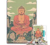 Adults Puzzles 1000 Piece Jigsaws Buddha Between Mountains Educational Family Game Analysis And Logic Anti-Stress Toys 38x52cm(1000pcs)