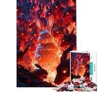 Adults Puzzles 1000 Piece Jigsaws Bunny Apocalypse Puzzle for Adults Hands-on Game For Family Fun Unique Gifts for Birthday And Christmas (Size 38x26cm)