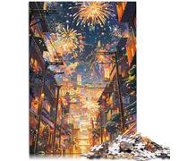 Adults Puzzles 1000 Piece Jigsaws Busy market Puzzle Artwork 26x38cm for is ideal as a gift for the whole family for 14 year olds