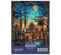 Adults Puzzles 1000 Piece Jigsaws Cairo Moonlit Serenity Puzzle for Adults Toy Wall Decor Presents for Women Unique Gifts for Birthday And Christmas 70x50cm/1000pcs
