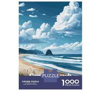 Adults Puzzles 1000 Piece Jigsaws Cannon Beach Oregon Adult Jigsaw Puzzle Brain Teaser Game Stress Reliever for Is Ideal As A Gift 70x50cm/1000pcs