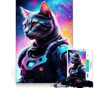 Adults Puzzles 1000 Piece Jigsaws Cat Warriors Fine Cut Design Smart Mind Activity Peace Time Play Xmas Art Display (38x52cm)