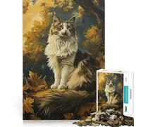 Adults Puzzles 1000 Piece Jigsaws Cats Elegance Fine Cut Design Smart Mind Activity Peace Time Play Xmas Art Display (50x75cm)