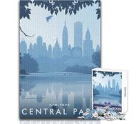 Adults Puzzles 1000 Piece Jigsaws Central Park New York Toys Educational Games Difficult Hard Gift Birthday Size 38x26cm