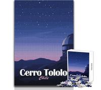 Adults Puzzles 1000 Piece Jigsaws Cerro Tololo Observatory at Night Toy Intellectual Game A Work of Art Educational Toy Size 38x26cm
