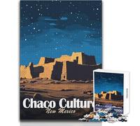 Adults Puzzles 1000 Piece Jigsaws Chaco Culture New Mexico Night Toys Educational Games Difficult Hard Gift Birthday Size 38x52cm