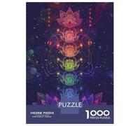 Adults Puzzles 1000 Piece Jigsaws Chakra Meditation Poster-1 Adult Jigsaw Puzzle Brain Teaser Game Stress Reliever for Is Ideal As A Gift 38x26cm/1000pcs