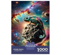 Adults Puzzles 1000 Piece Jigsaws Chameleon in Space Puzzle for Adults Relax Games Presents for Women for Is Ideal As A Gift 70x50cm/1000pcs